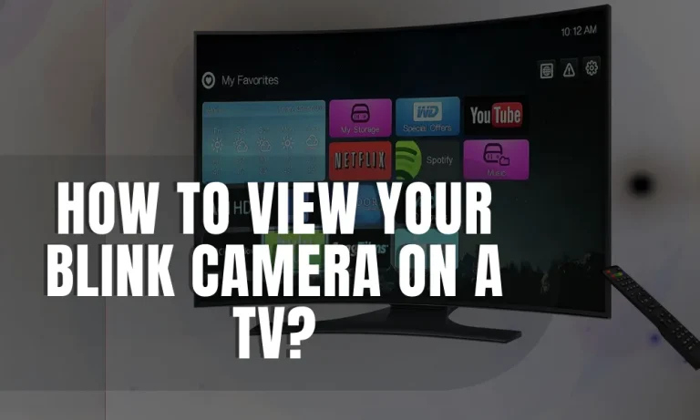 How to View Your Blink Camera On a TV?